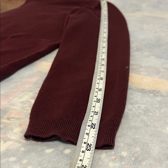 Talbots Women’s Maroon Turtleneck Cotton Sweater size Small - Picture 6 of 8